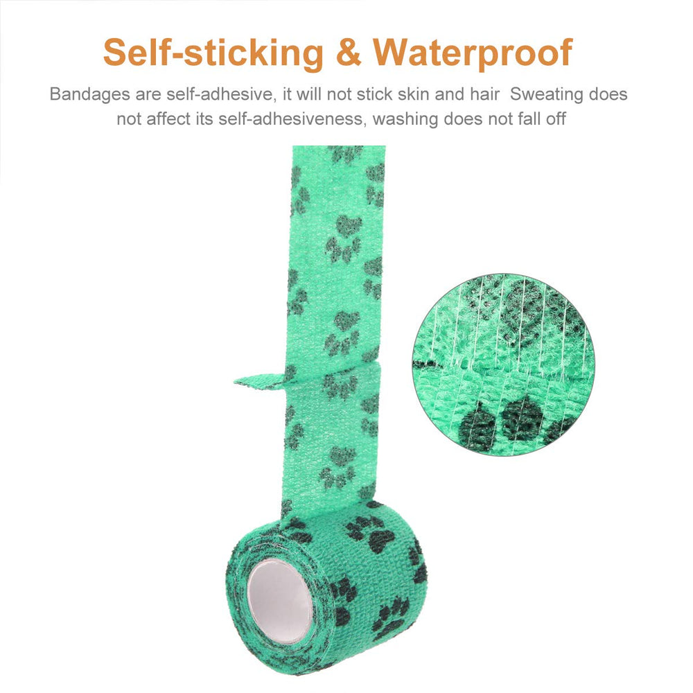 AUPCON Vet Wrap securing dressings without irritating fur.