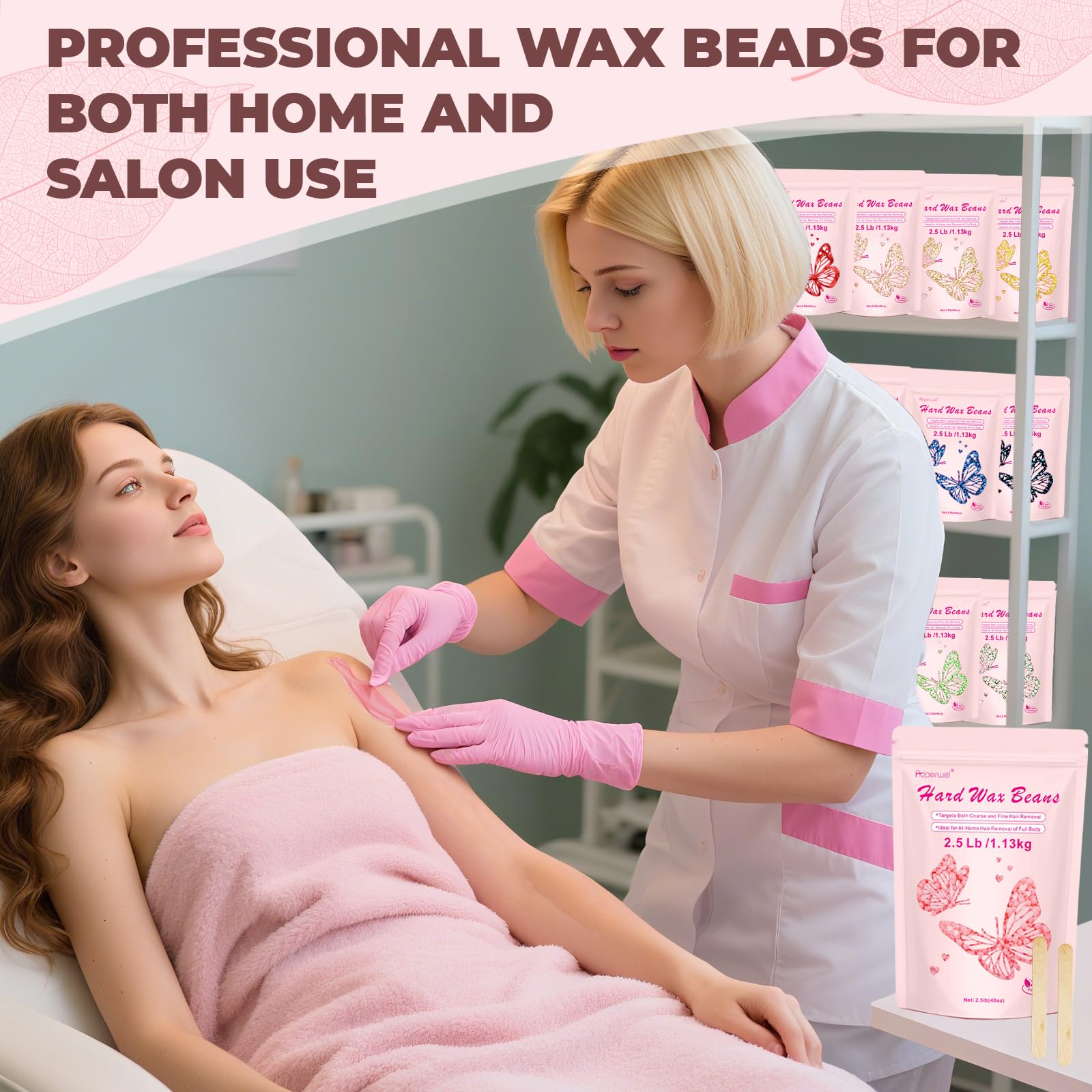 Auperwel wax sticks included aid precise, mess-free waxing