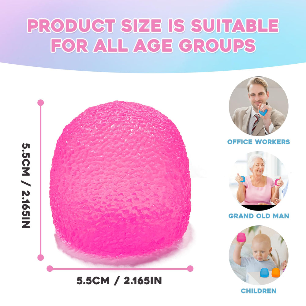AuraGlaze purple squishy fidget ball durable silicone material.