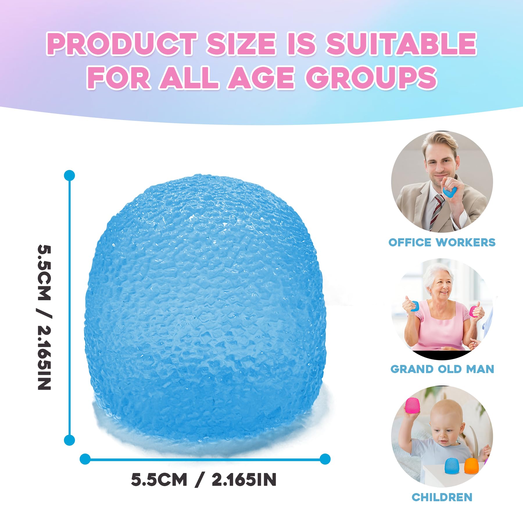 AuraGlaze Squishy Fidget Orange in hand offers portable relaxation on the go.