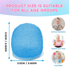 AuraGlaze Squishy Fidget Orange in hand offers portable relaxation on the go.