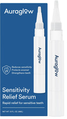 AURAGLOW Sensitive Teeth Relief Serum Pen for rapid comfort on sensitive teeth.