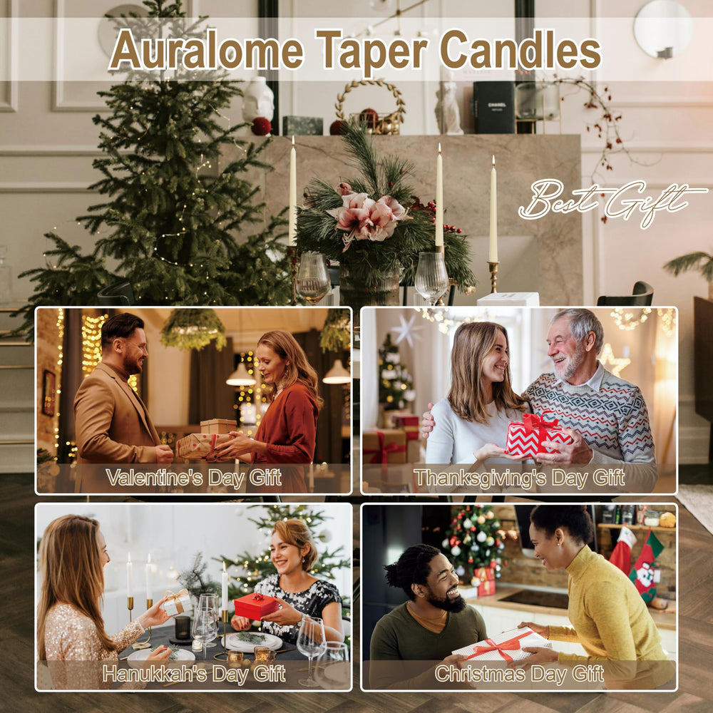 Auralome stable flame in drafty spaces for reliable centerpiece lighting.