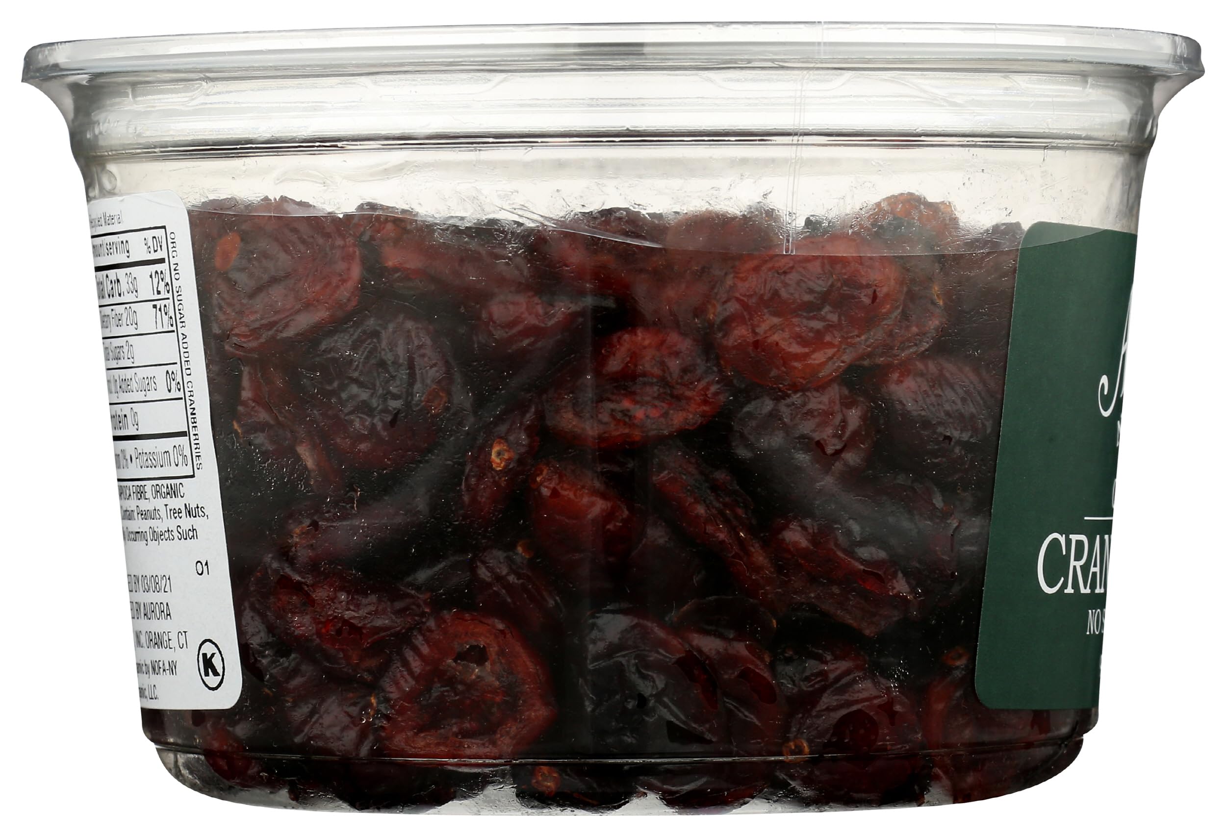 Aurora Organic Dried Cranberries on cereal for natural sweetness