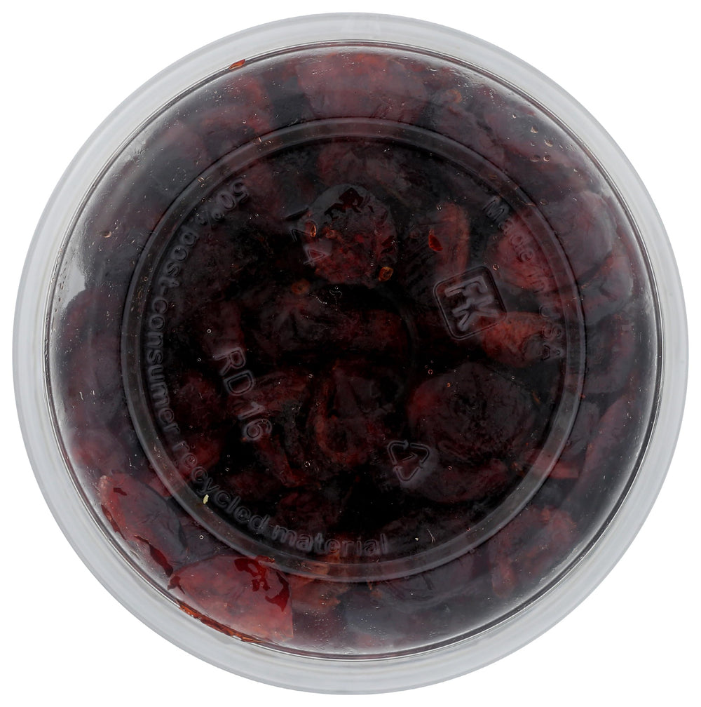 Aurora Organic Dried Cranberries store display showing a healthy option
