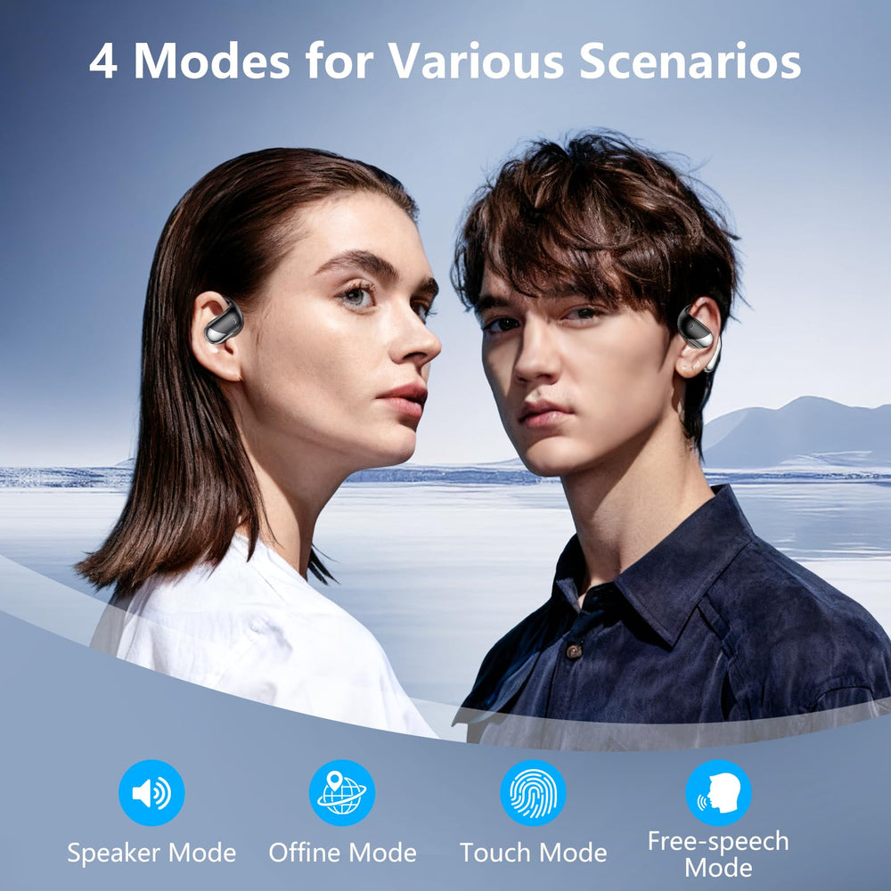 Aurotlu 16.3mm dynamic drivers deliver rich stereo sound and clear calls