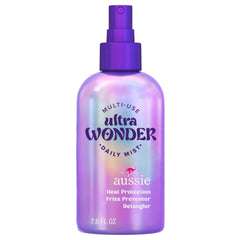 Aussie Ultra Wonder Daily Mist bottle front view, versatile for all hair types.