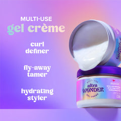 Finger application of Aussie Ultra Wonder Gel Crème for flexible hold