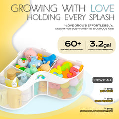 Austion quick-dry mesh bath toy storage drains water quickly for a tidy tub