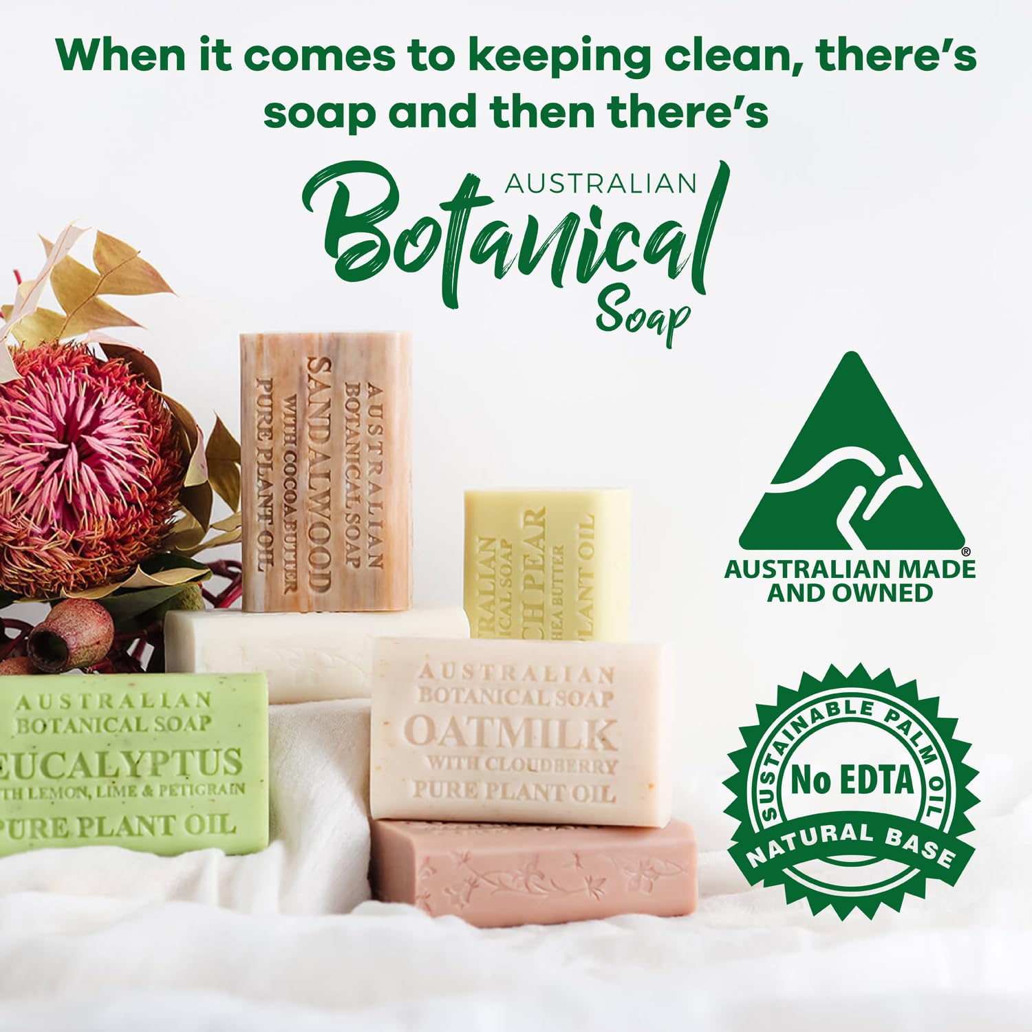 Australian Botanical Soap daily-use bars for body, face, and hands