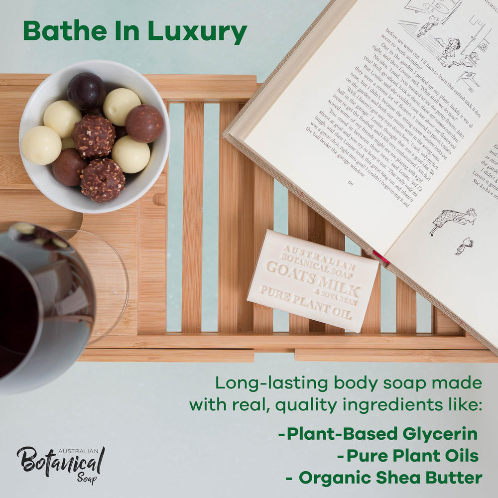 Australian Botanical Soap eucalyptus bar with refreshing scent and cleansing for body and hands.