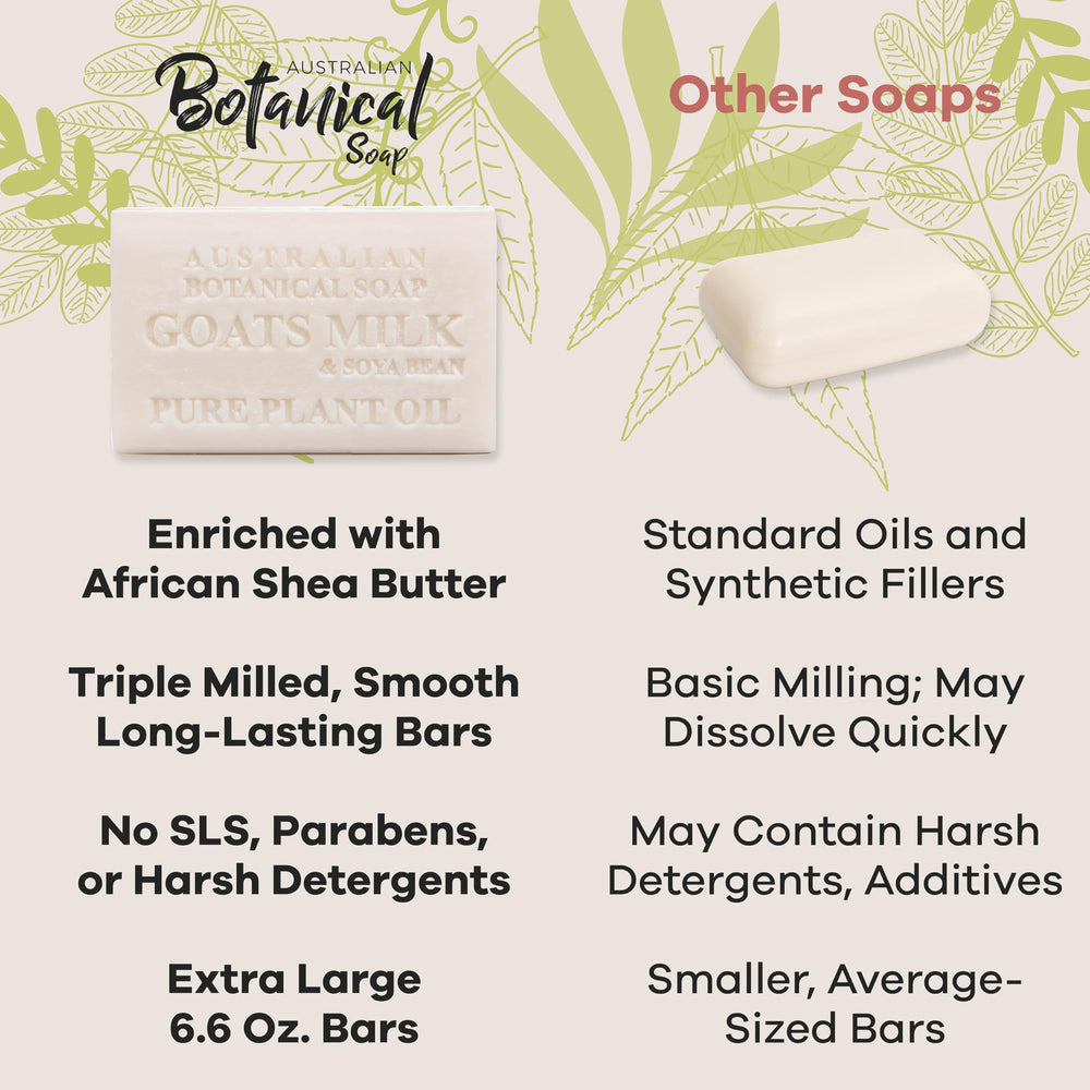 Australian Botanical Soap lemongrass bar with lemon myrtle for bright, uplifting wash.