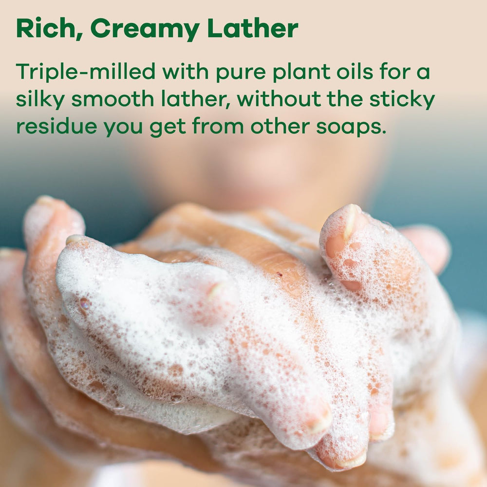 Australian Botanical Soap rich-lather closeup reveals creamy texture
