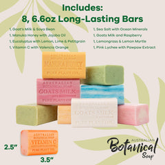 Australian Botanical Soap sea salt bar with minerals and refreshing, ocean-inspired aroma.