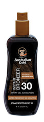 Australian Gold Spray Gel Sunscreen bottle pump provides easy, even SPF 30 protection.