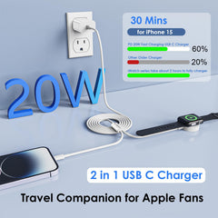 Autallgee 20W USB-C fast charger block powers devices quickly at home or on the go