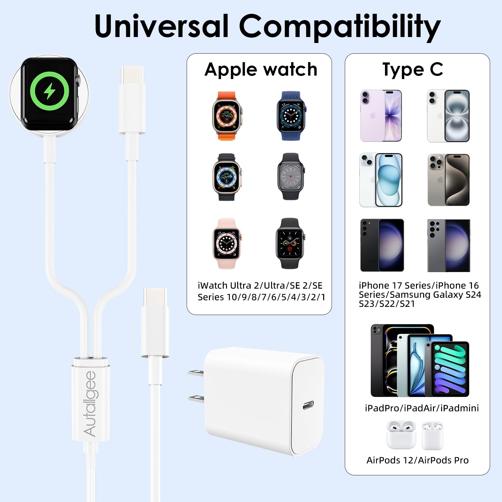 Autallgee durable cable with PC-TPE and copper wire for lasting flexibility