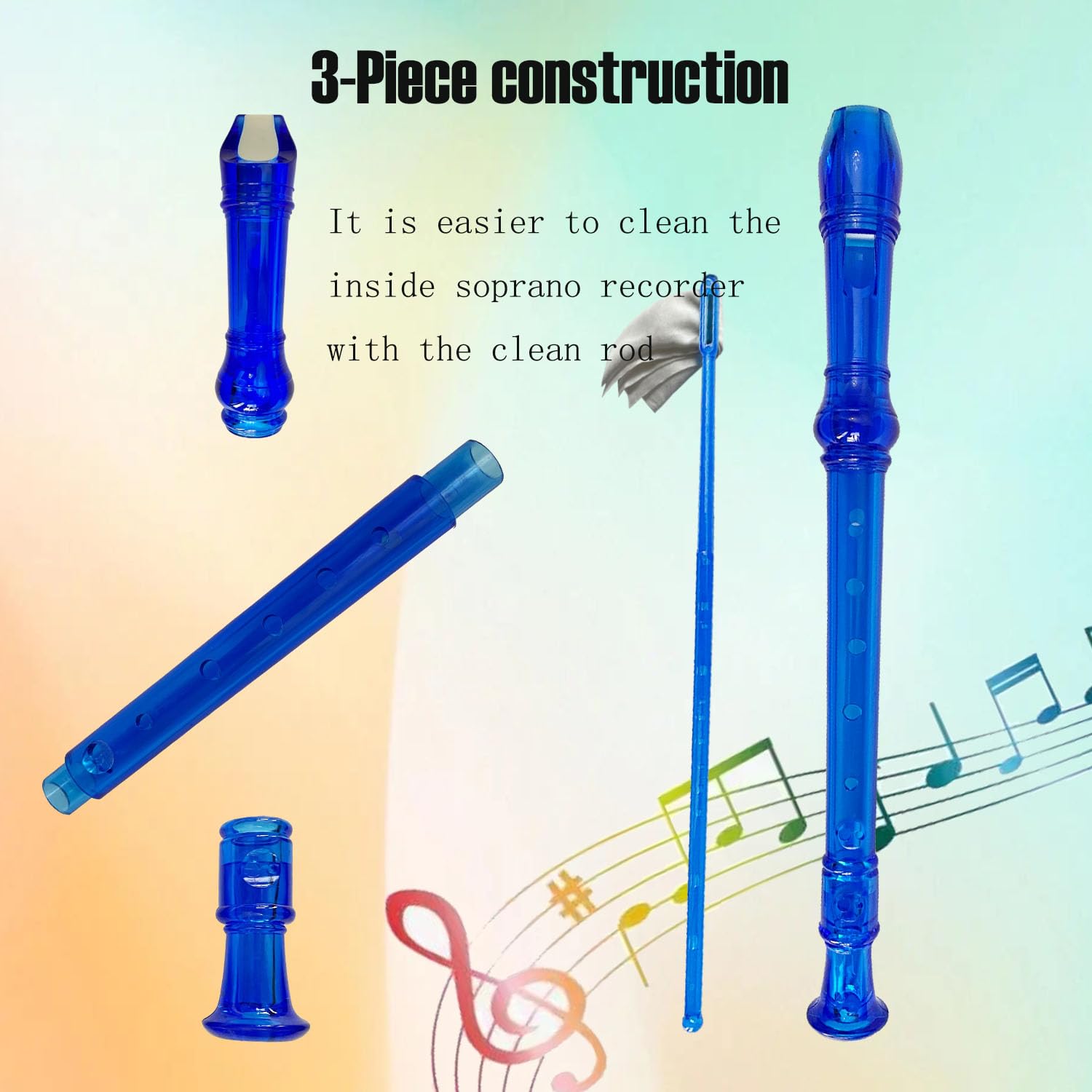 Auteey English manual included to help beginners learn notes and fingerings.