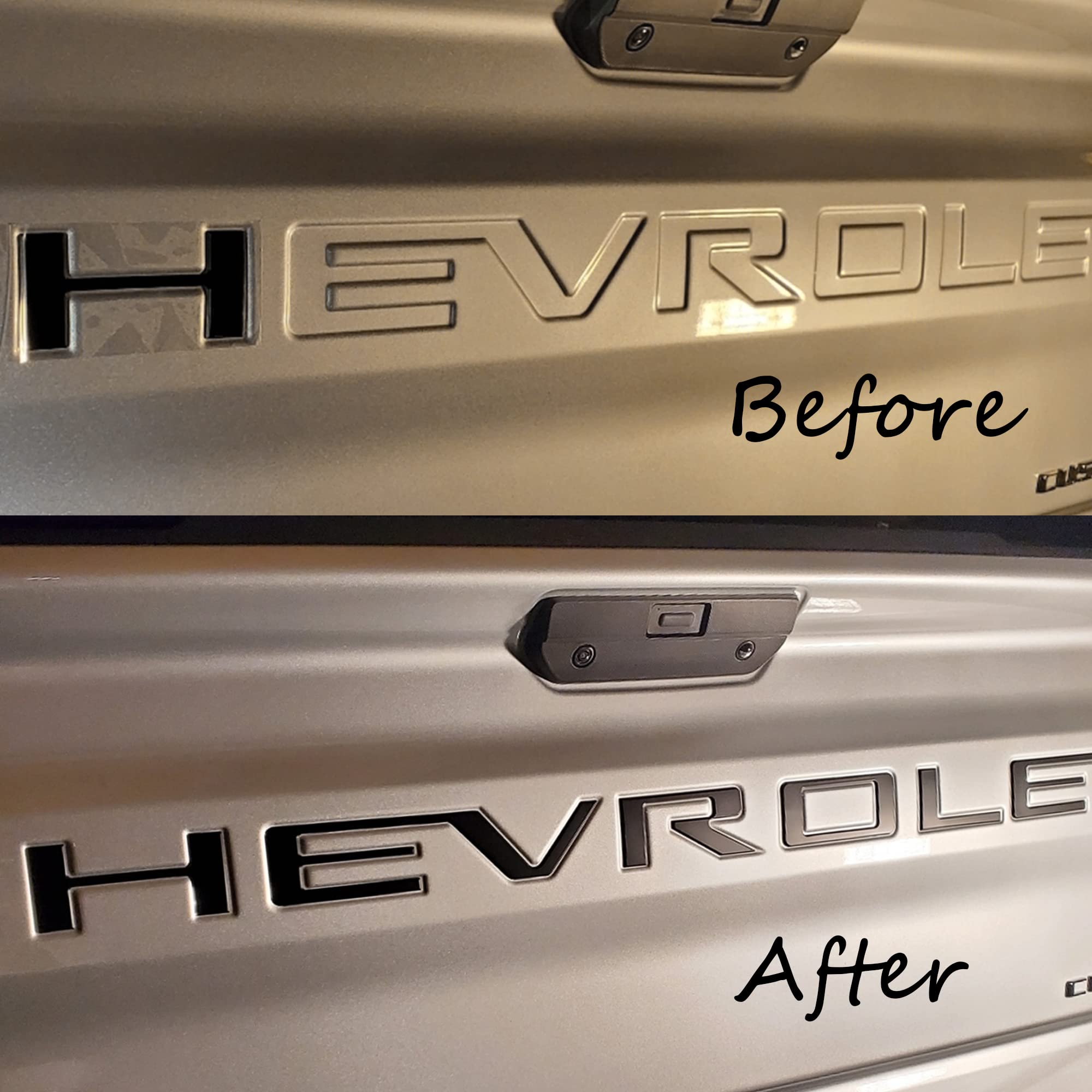 Auto Safety 3D badge kit adds depth and visibility to Silverado tailgate