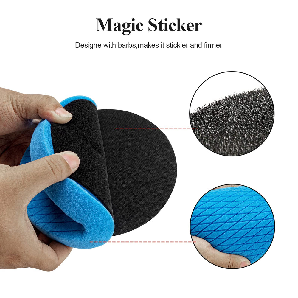 Autolock polishing pad kit packaging showcases a six-piece set.