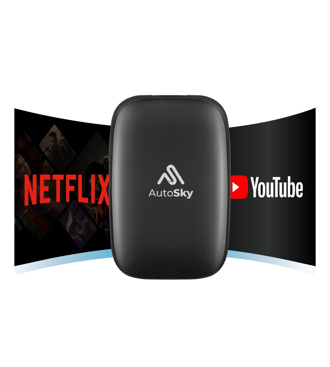 AutoSky AI Box Lite wireless CarPlay setup enables cord-free navigation and apps.