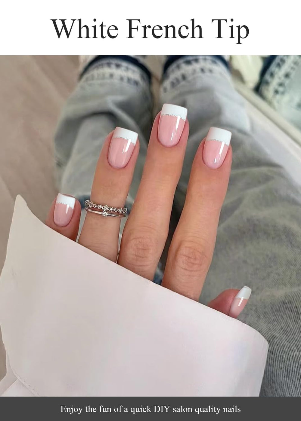 AutyaMee nail strip application shows easy, mess-free styling.