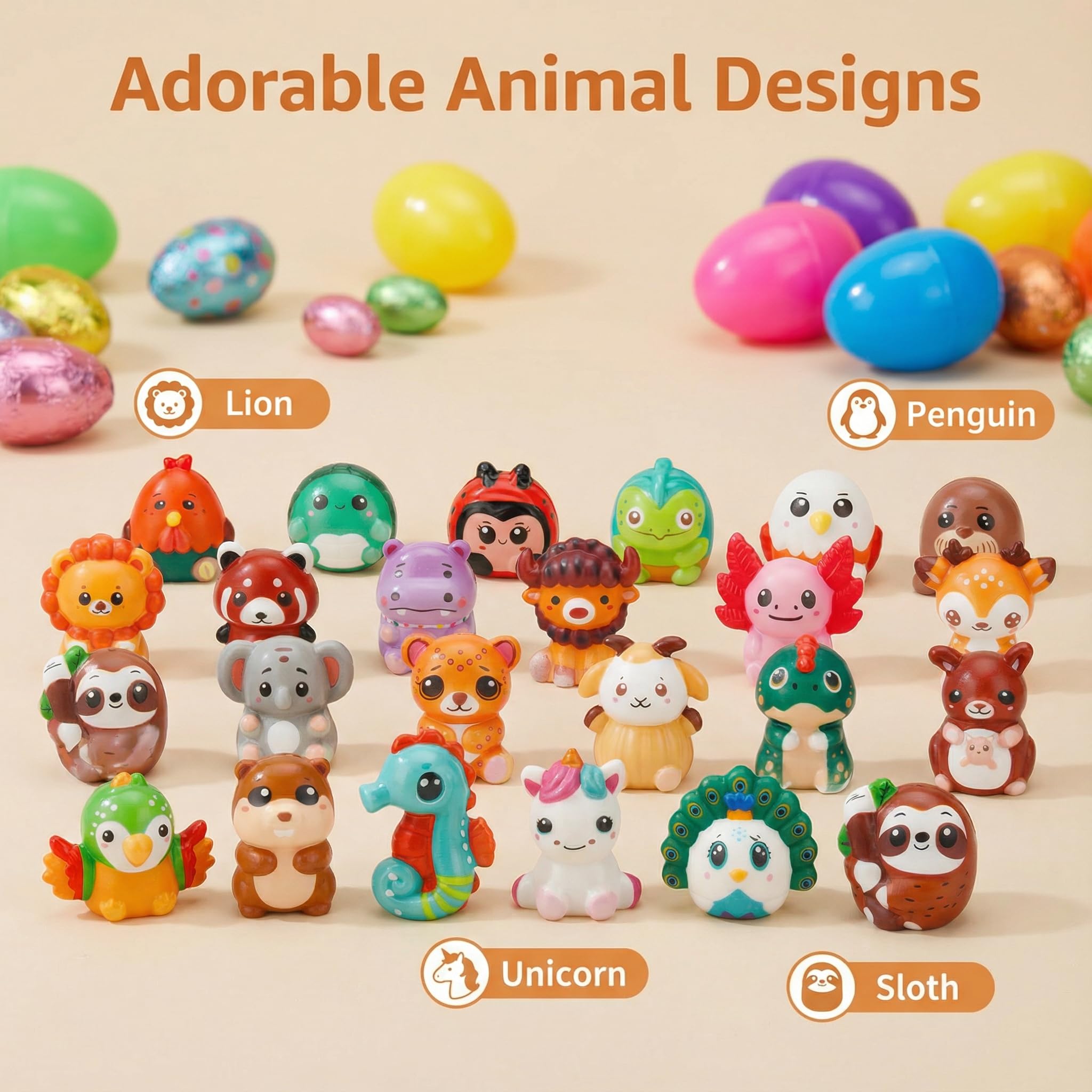 AUUGUU bright colored Easter eggs for high-visibility hunts