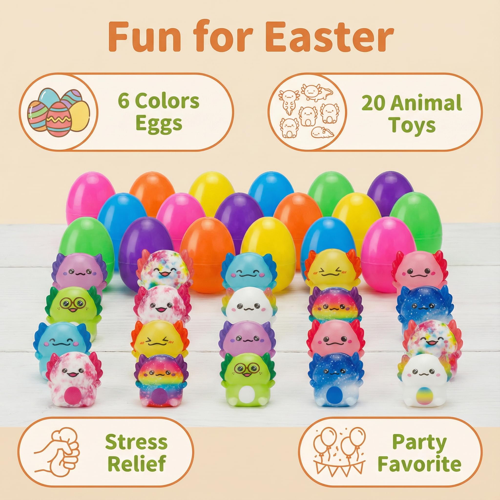 AUUGUU bright-colored eggs aid easy egg hunts and festive play
