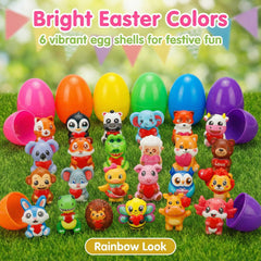 AUUGUU bright Easter eggs color display for easy hunting and festive party visuals