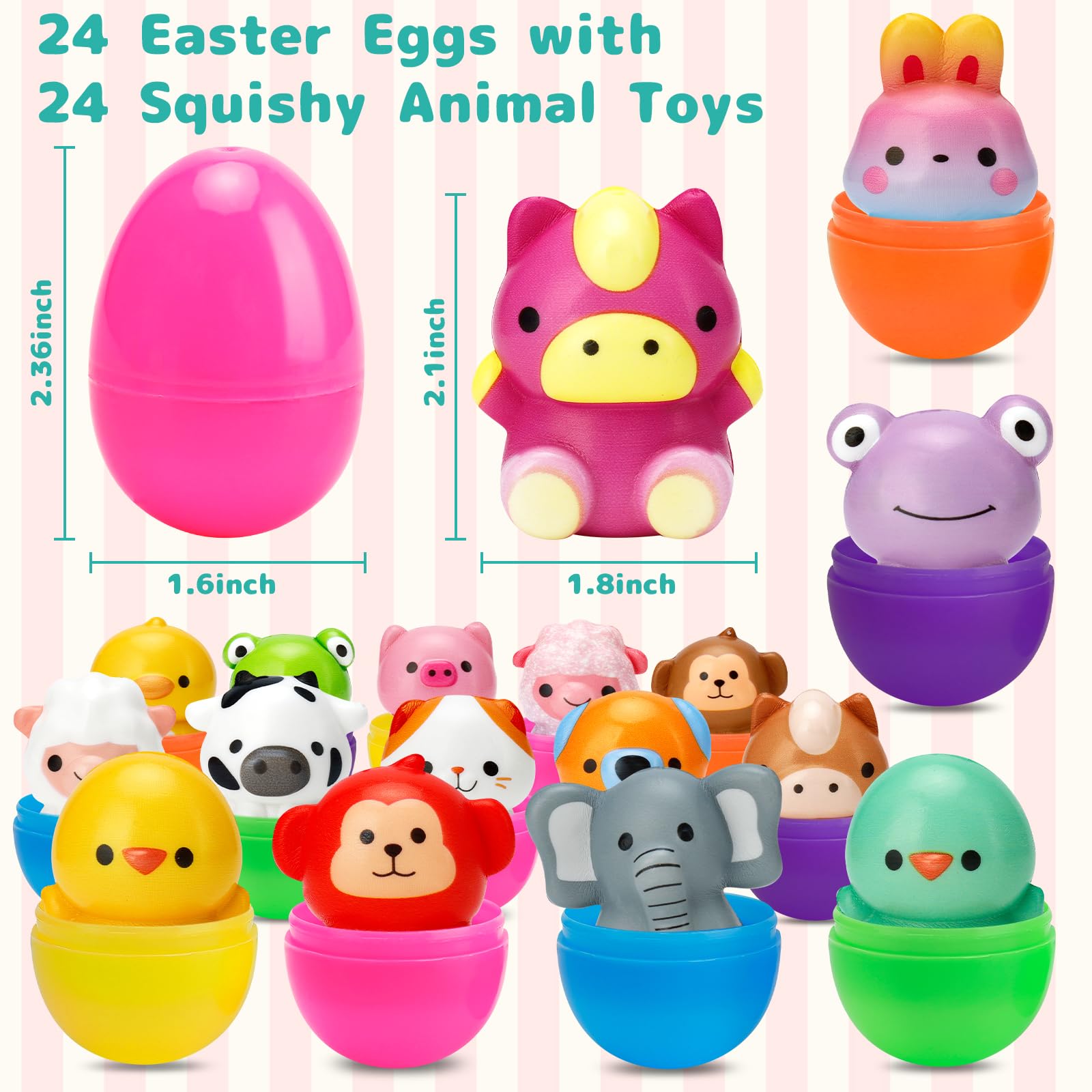 AUUGUU Easter eggs in bright colors for easy visibility and festive celebrations.
