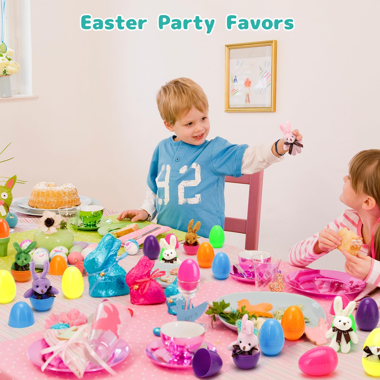 AUUGUU kids-event Easter egg toy plush rabbit brings joyful hunt moments.