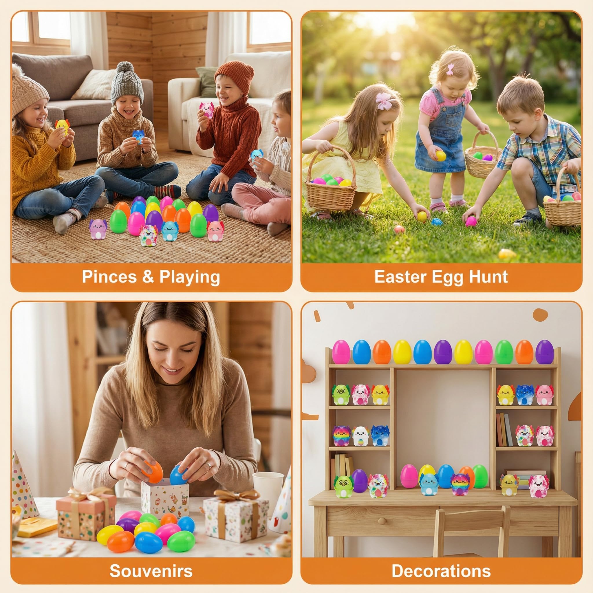 AUUGUU axolotl eggs support sensory play and imaginative egg hunts