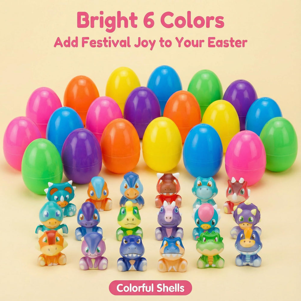 AUUGUU bright Easter egg colors help kids spot eggs indoors and outdoors.