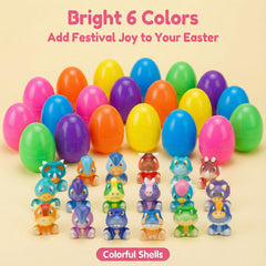 AUUGUU bright Easter egg colors help kids spot eggs indoors and outdoors.