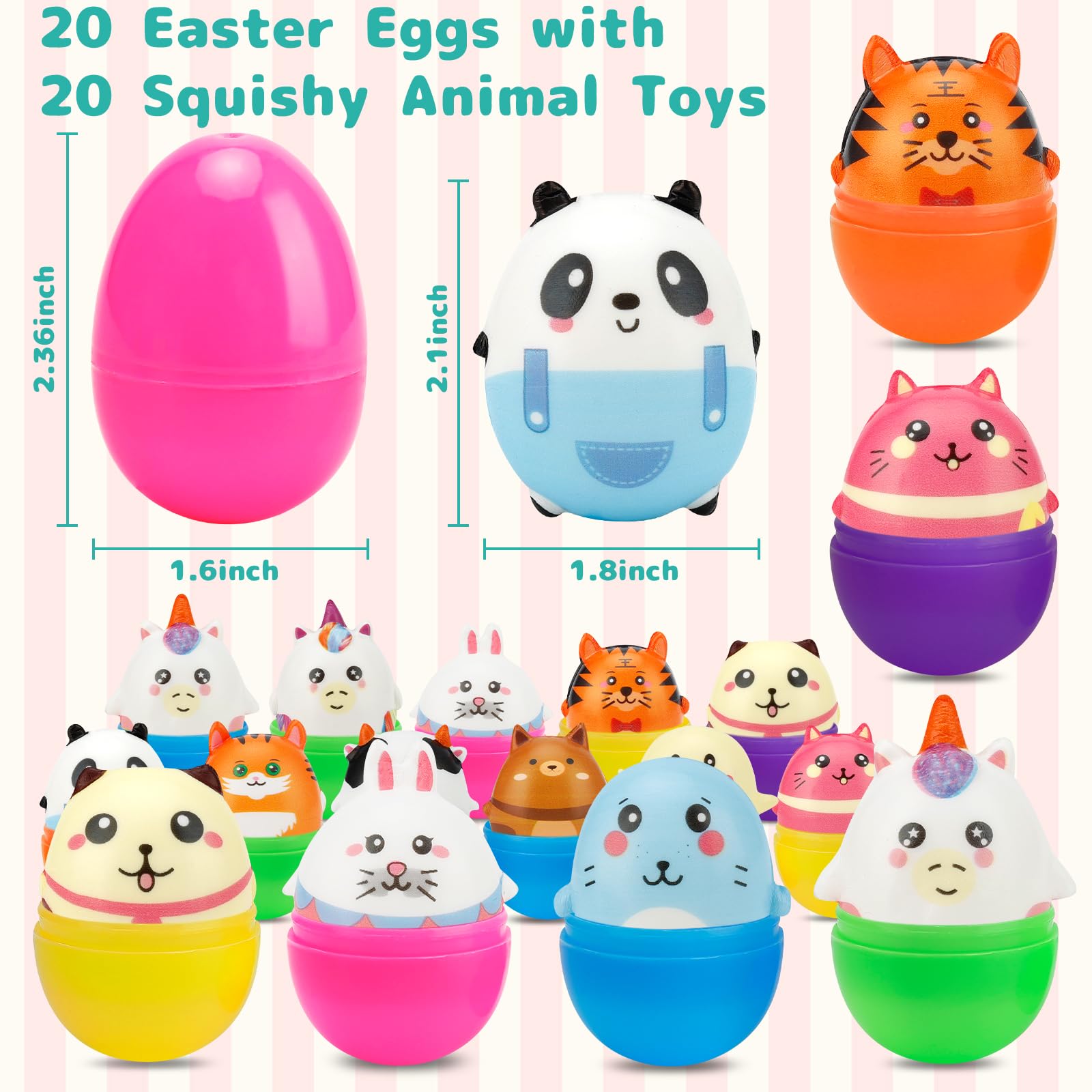 AUUGUU squishy animal toys close-up for tactile play