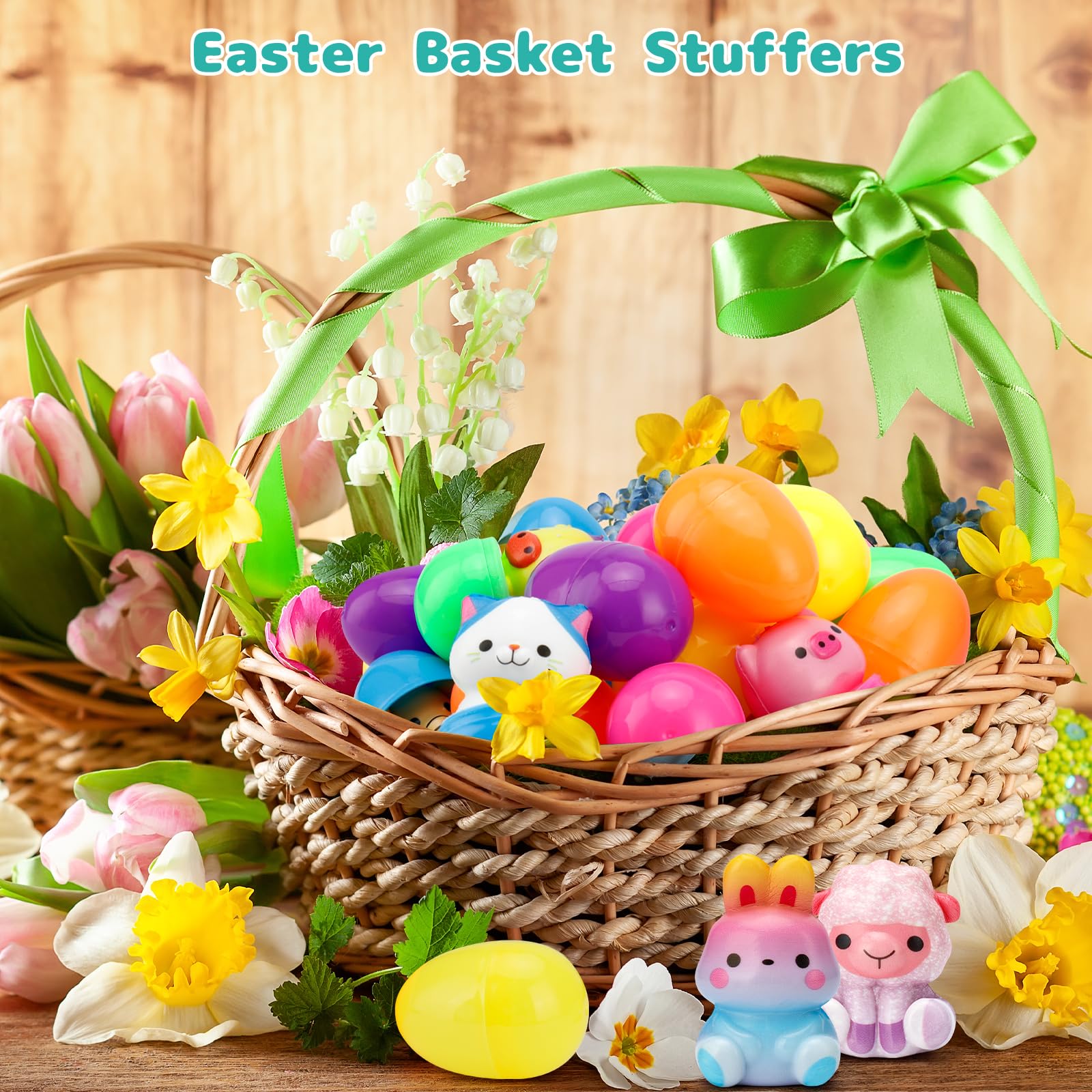 AUUGUU squishy animal toys inside eggs for soft tactile play.