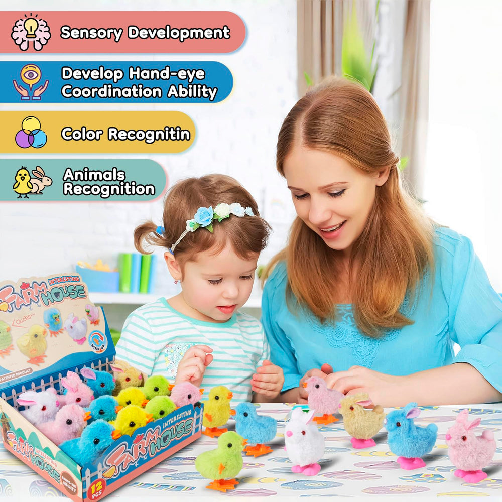 Auvitaya colorful jumping rabbit toy promotes imagination and active play.