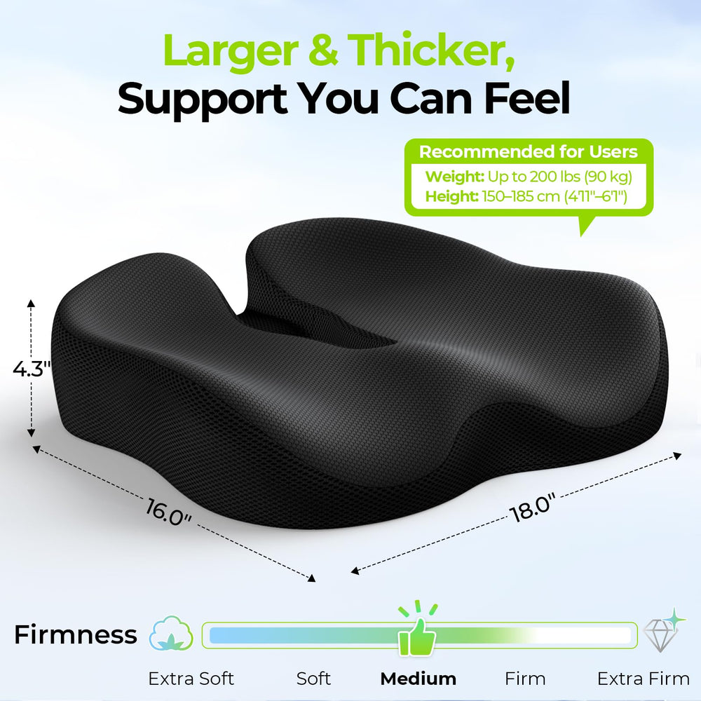 AUVON cushion fits office chairs and car seats securely