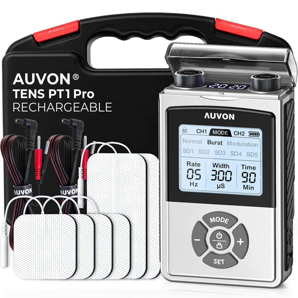 AUVON PT1 Pro tens unit compact design for at home muscle relief