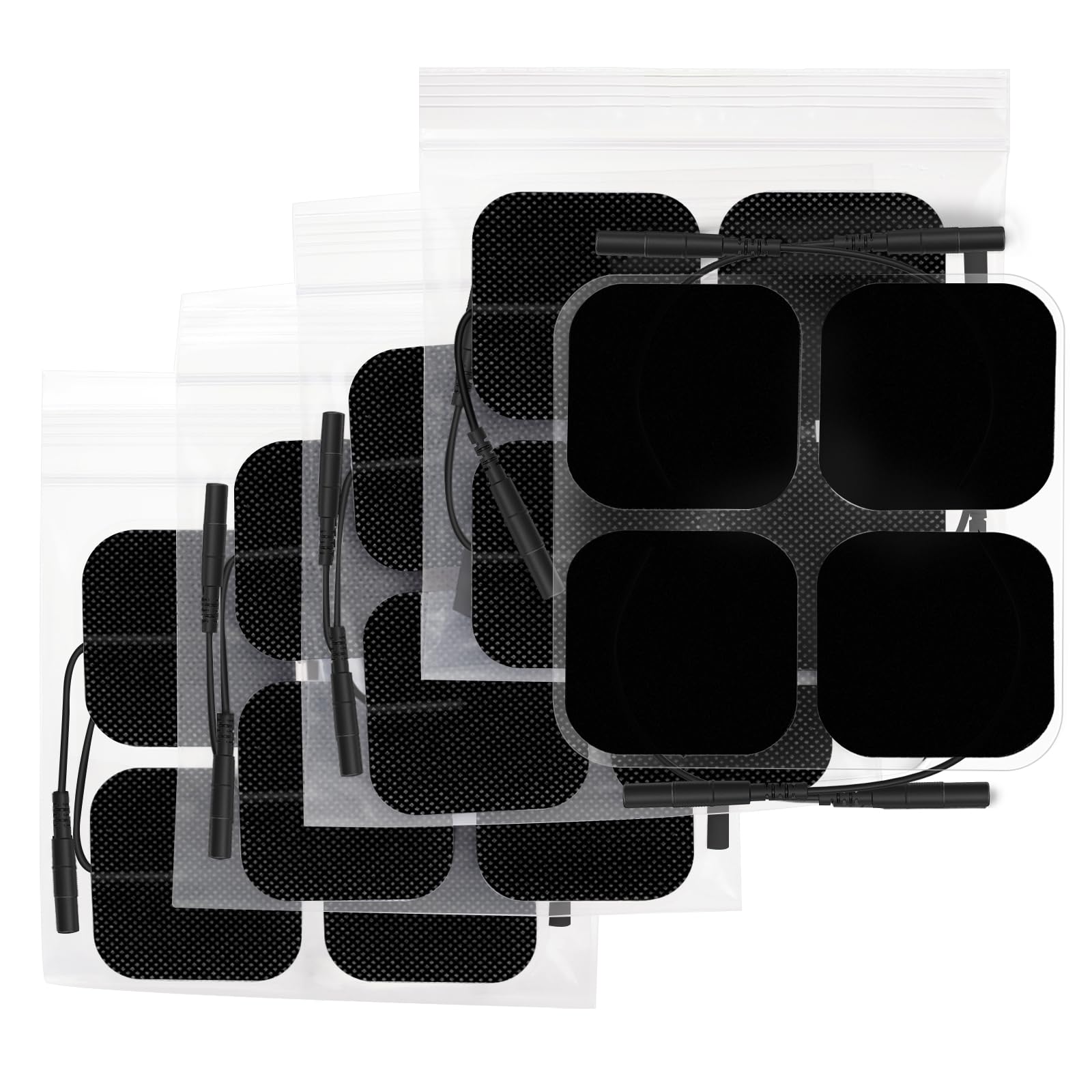 AUVON TENS pads 20-pack with flexible self-sticking electrodes for comfortable use