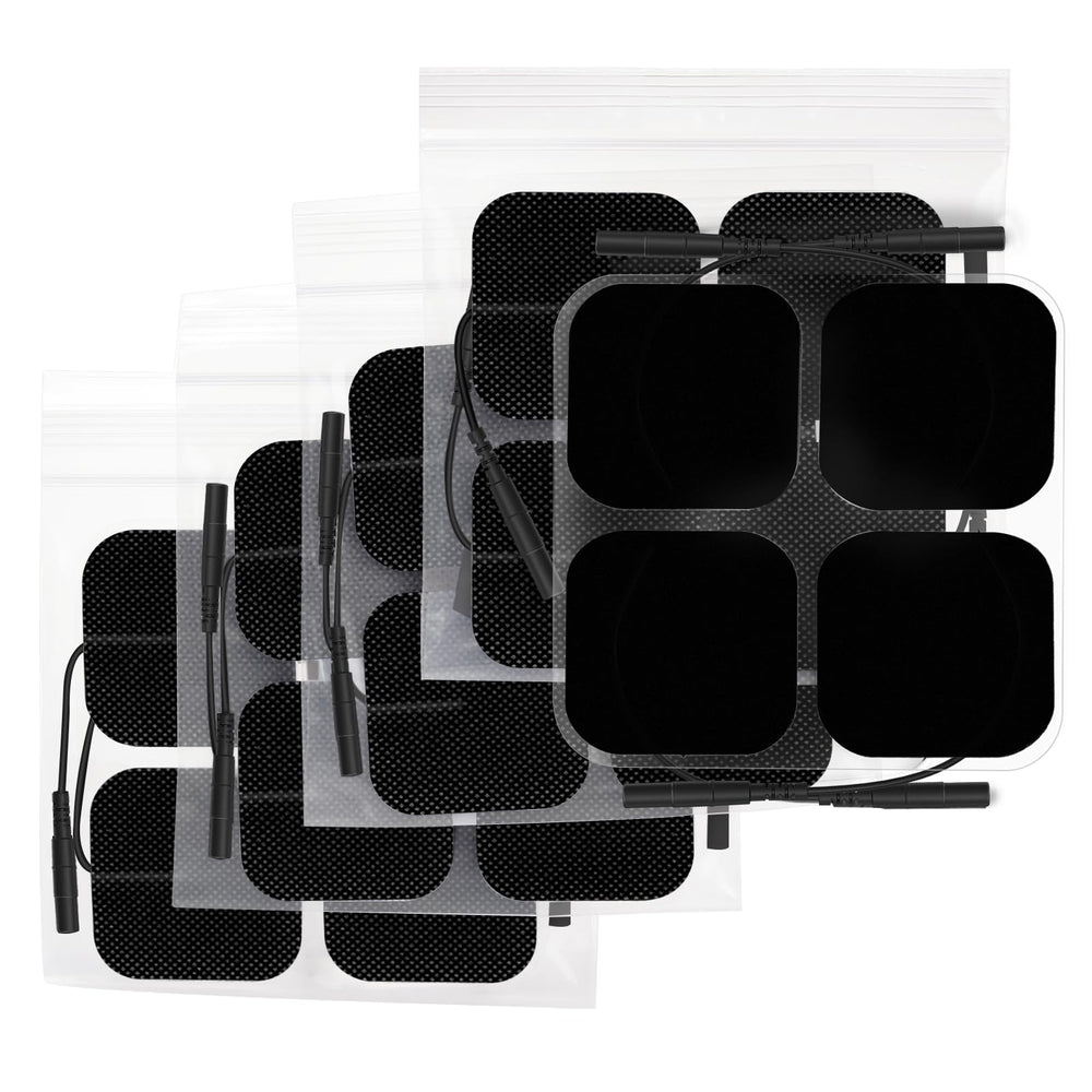 AUVON TENS pads 20-pack with flexible self-sticking electrodes for comfortable use