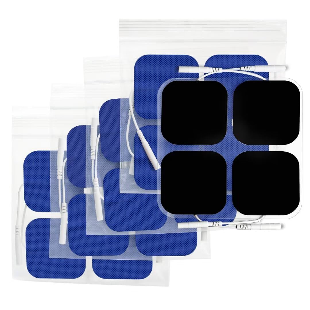 AUVON TENS pads 20-pack with flexible self-stick for comfortable sessions.