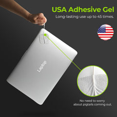 AUVON TENS pads demonstrate secure self-adhesion on the skin.