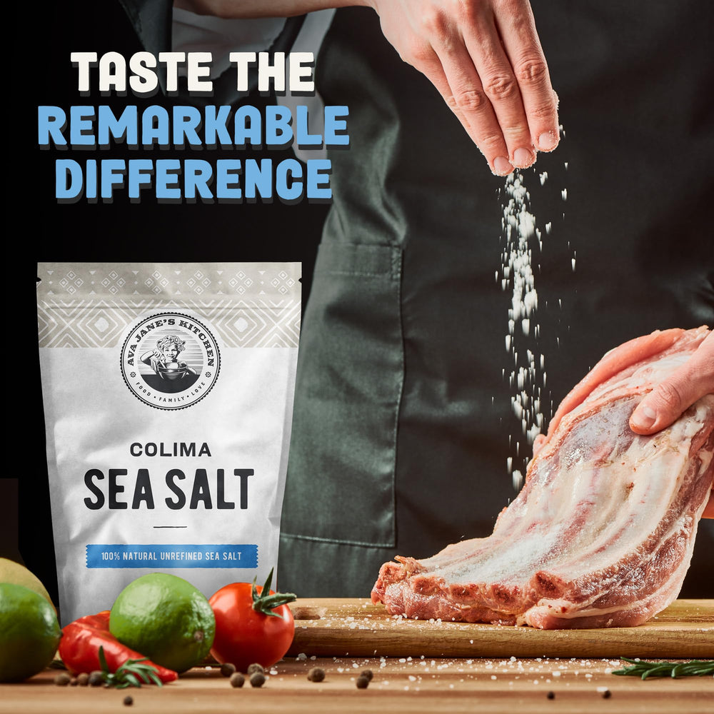 Sun-dried salt process preserves minerals and purity.