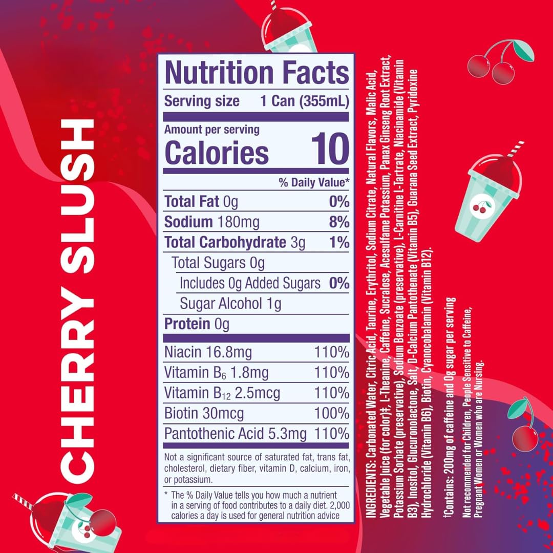 Avama AIanni energy drink flavor labels close-up show bold varieties to suit your mood.
