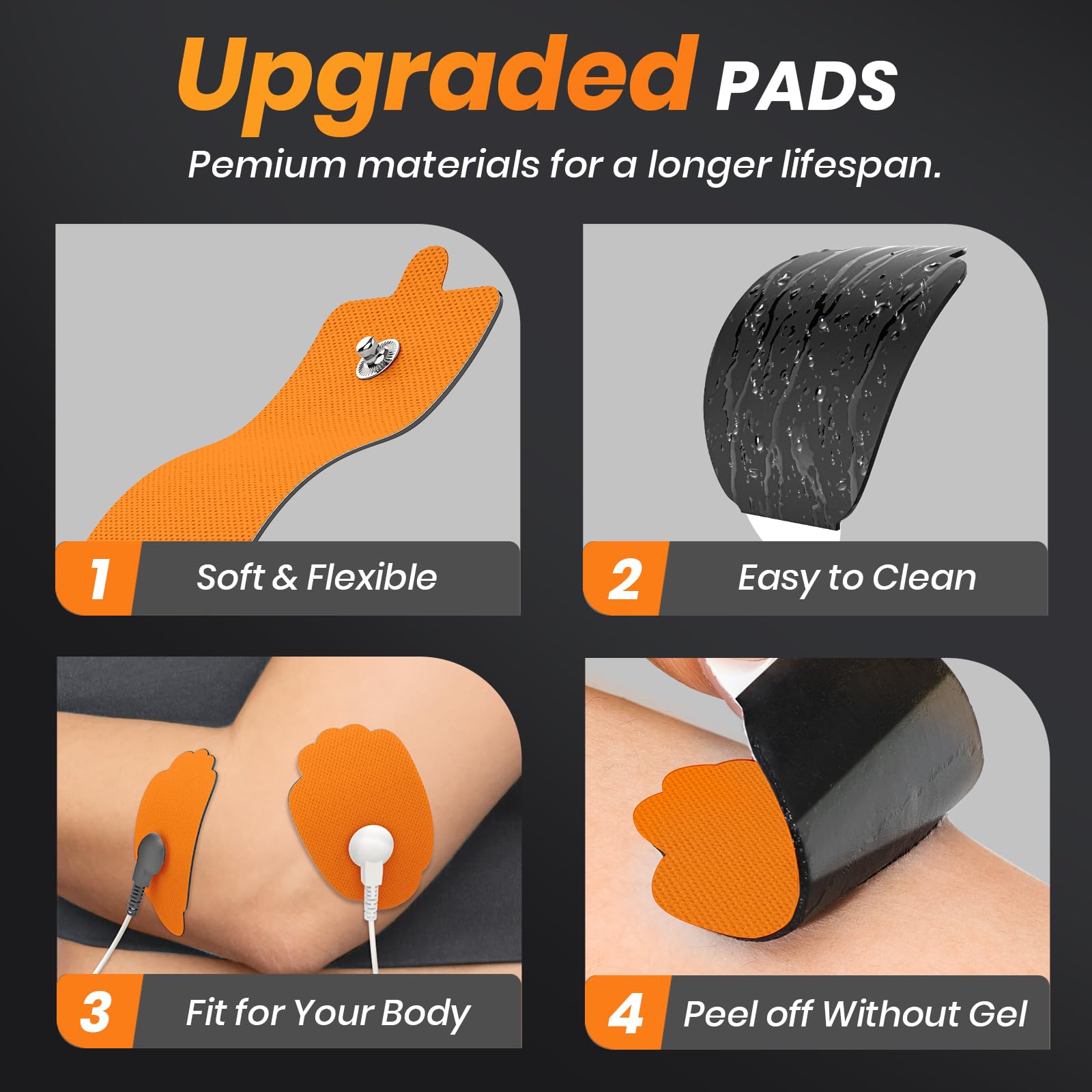 AVCOO 20-pack includes 4 rectangular, 12 palm-shaped, and 4 oval pads