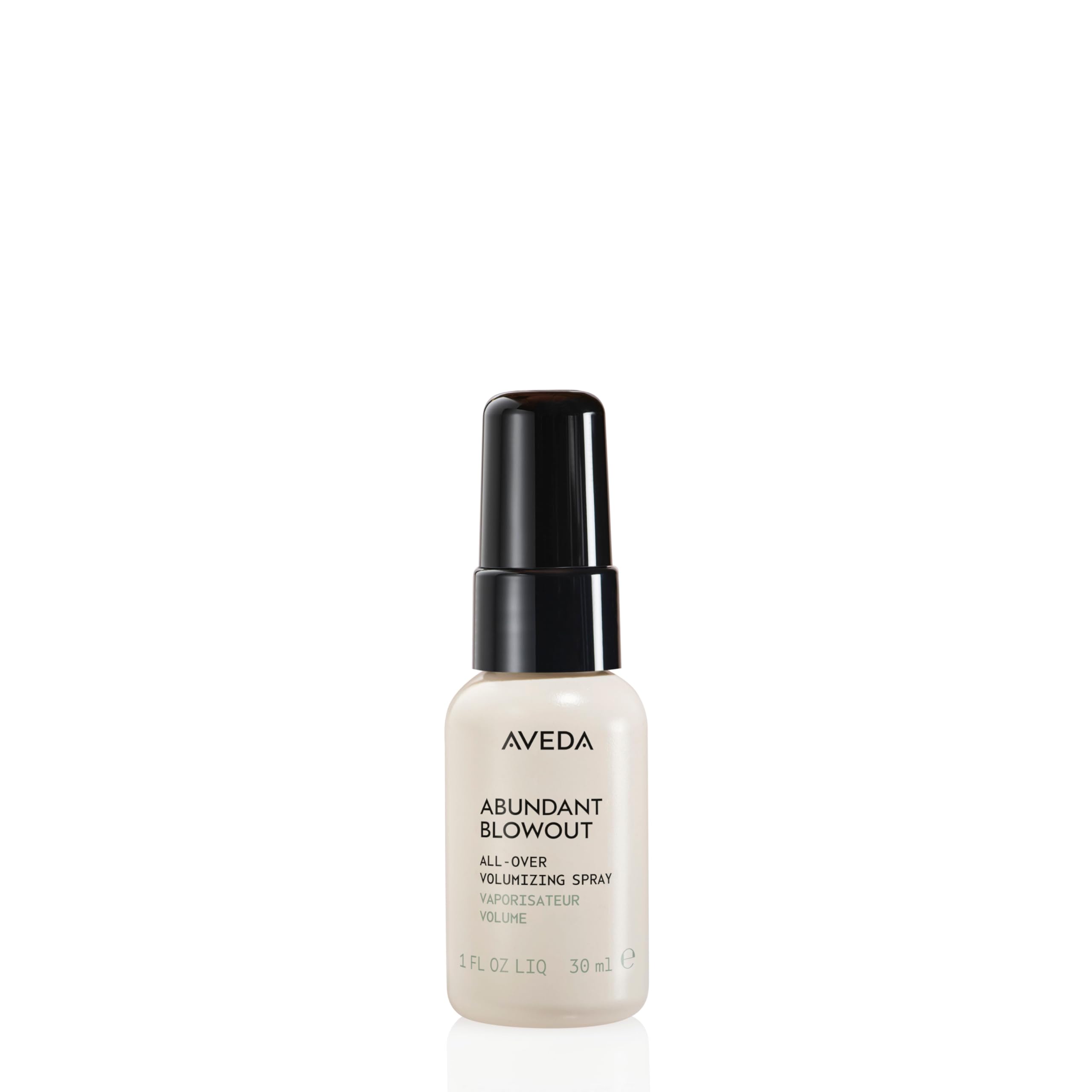 Aveda Abundant Blowout spray bottle for on-the-go volume boost.