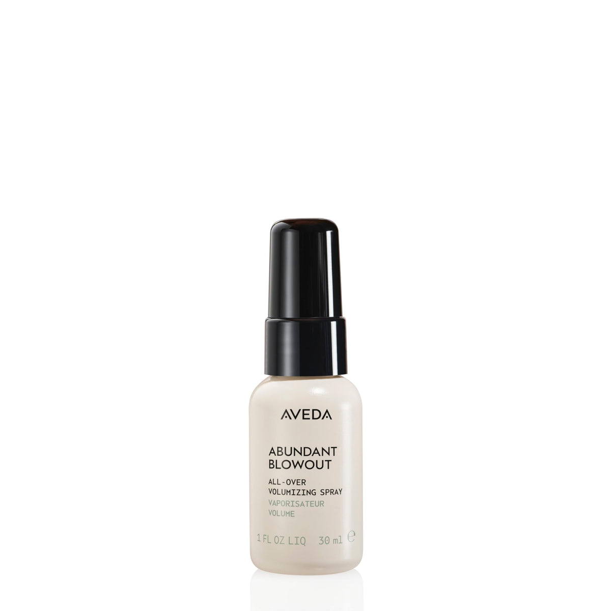 Aveda Abundant Blowout spray bottle for on-the-go volume boost.