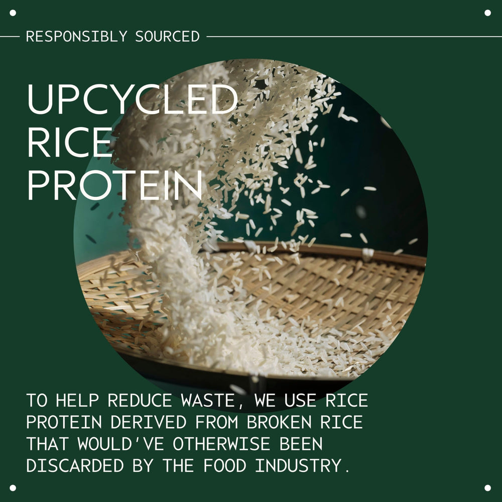Aveda Abundant Blowout upcycled rice protein detail highlighting sustainability.