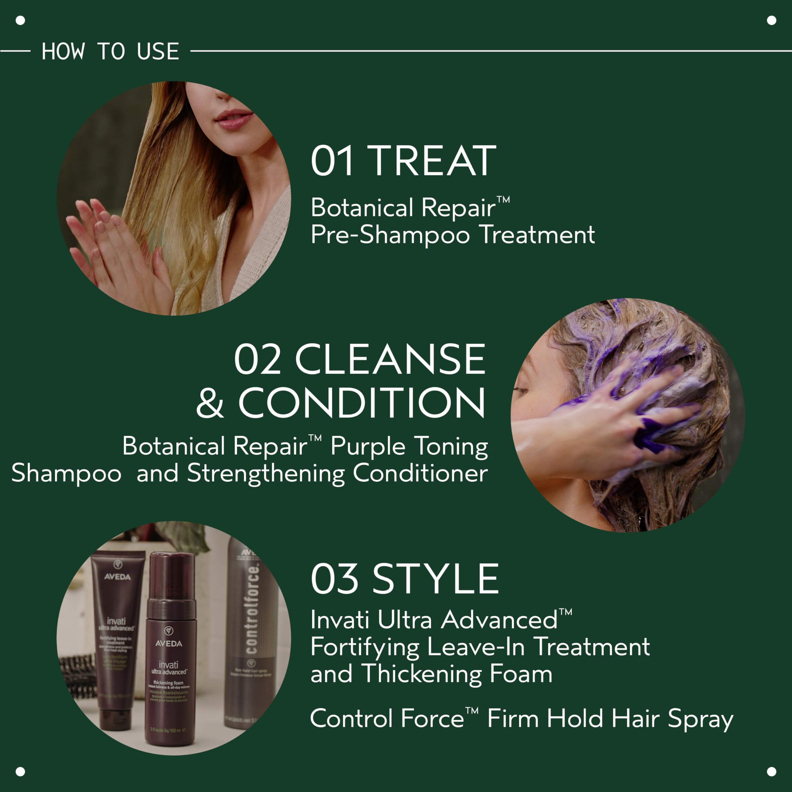 Aveda Botanical Repair Purple Toning Shampoo bottle with flowers evokes Pure-Fume aroma.